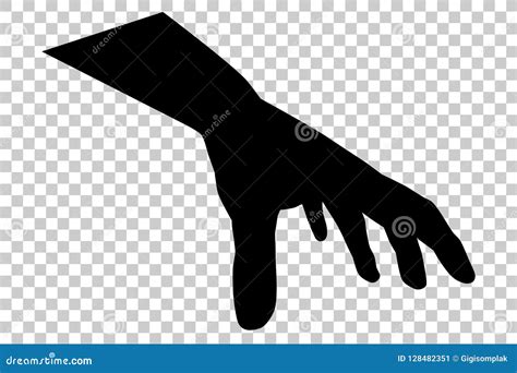 hand grabbing silhouette